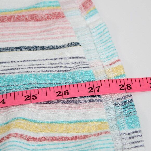 Above & Beyond 3X Pastel Stripe Lattice Sleeve Top - Picture 8 of 8